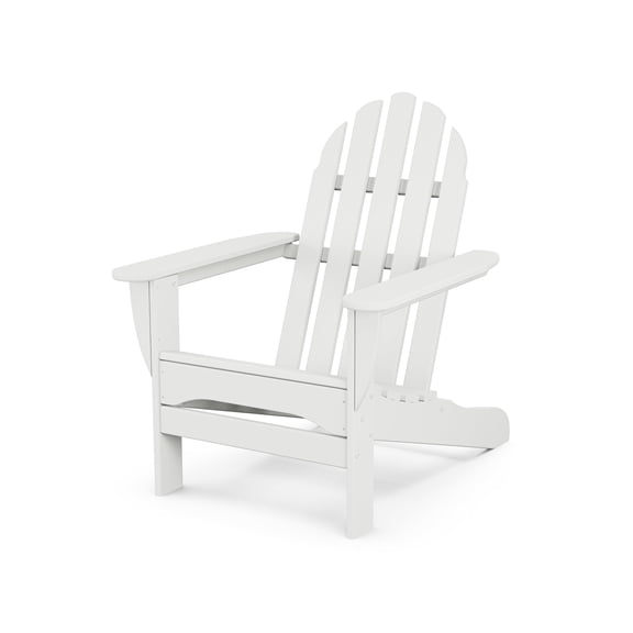 POLYWOOD Classic Outdoor Adirondack Chair in White