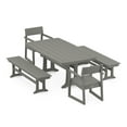 thumbnail image 1 of POLYWOOD EDGE 5-Piece Dining Set with Trestle Legs in Slate Grey, 1 of 1