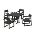 thumbnail image 1 of POLYWOOD EDGE 5-Piece Farmhouse Dining Set in Black, 1 of 1