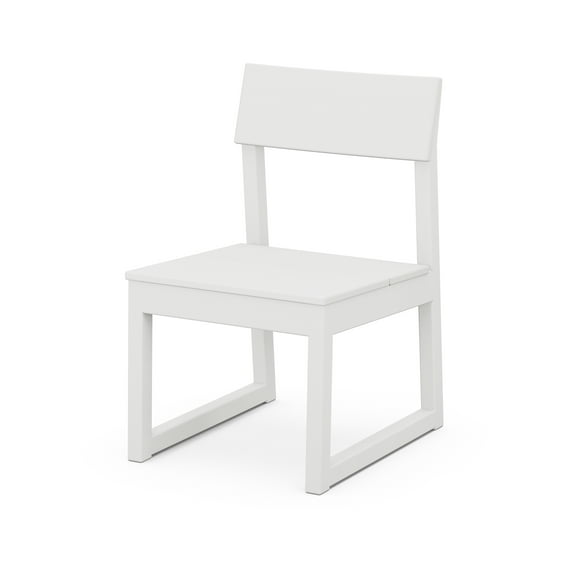 POLYWOOD EDGE Dining Side Chair in White
