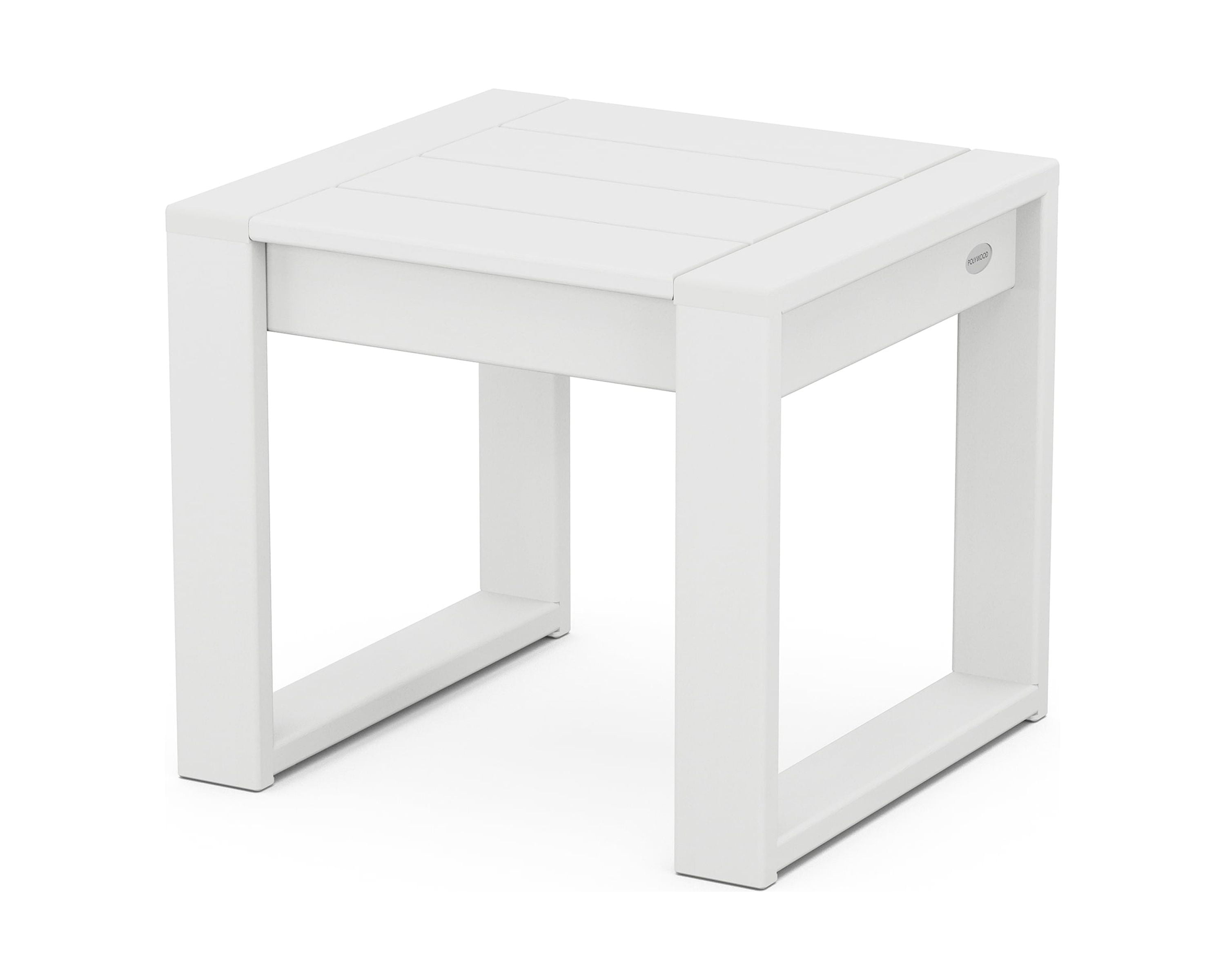 POLYWOOD EDGE End Table in White