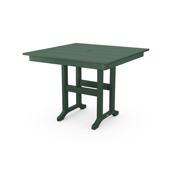 POLYWOOD Farmhouse 37" Dining Table in Green