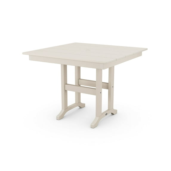 POLYWOOD Farmhouse 37" Dining Table in Sand