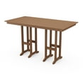 thumbnail image 1 of POLYWOOD Farmhouse 37" x 72" Bar Table in Teak, 1 of 2