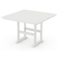 thumbnail image 1 of POLYWOOD Farmhouse Trestle 59" Bar Table in White, 1 of 2