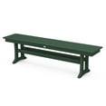 thumbnail image 1 of POLYWOOD Farmhouse Trestle 65" Bench in Green, 1 of 1