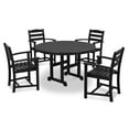 thumbnail image 1 of POLYWOOD La Casa Café 5-Piece Dining Set in Black, 1 of 2