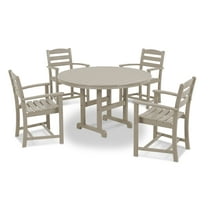 POLYWOOD La Casa Café 5-Piece Dining Set in Sand