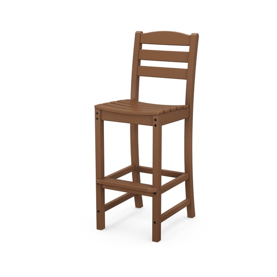 POLYWOOD La Casa Café Bar Side Chair in Teak