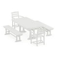 thumbnail image 1 of POLYWOOD La Casa Cafe 5-Piece Dining Set with Trestle Legs in White, 1 of 1