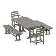 thumbnail image 1 of POLYWOOD La Casa Cafe 5-Piece Farmhouse Dining Set With Trestle Legs in Slate Grey, 1 of 1