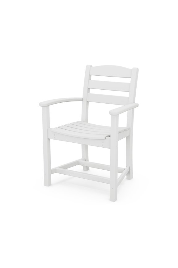 La Casa Cafe Dining Arm Chair in White