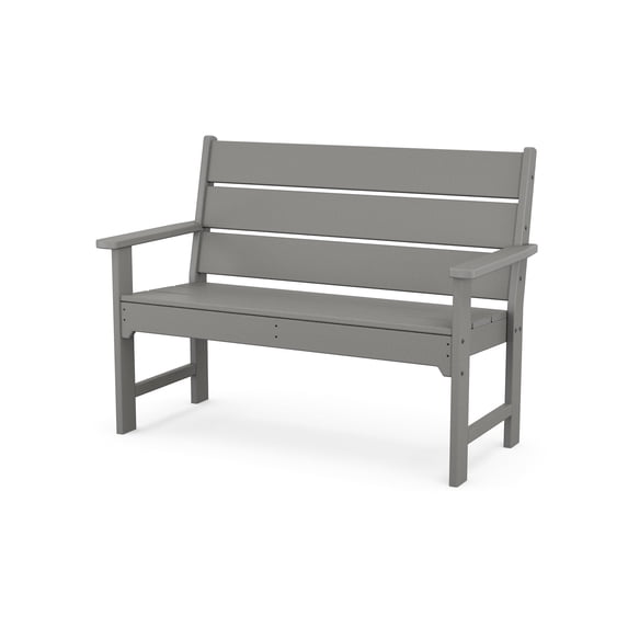 POLYWOOD Lakeside 48" Bench in Slate Grey