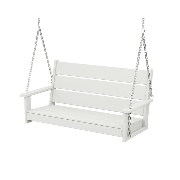 POLYWOOD Lakeside 48” Swing in White