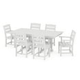thumbnail image 1 of POLYWOOD Lakeside 7-Piece Farmhouse Dining Set in White, 1 of 1