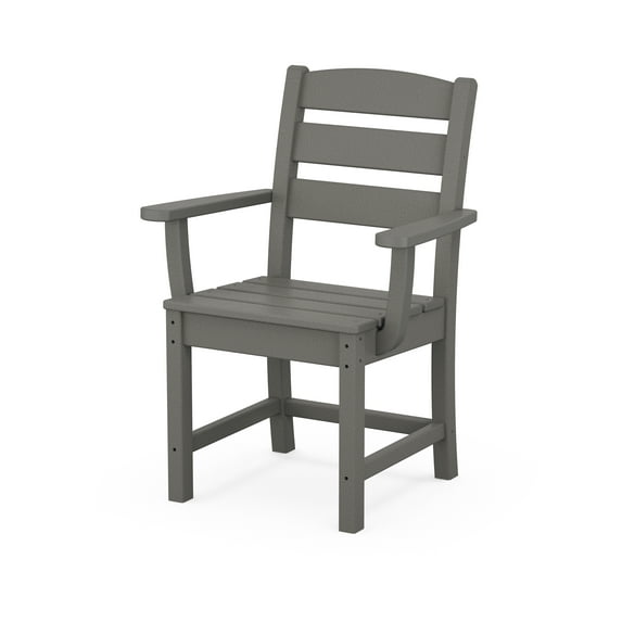 POLYWOOD Lakeside Dining Arm Chair in Slate Grey