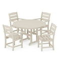 thumbnail image 1 of POLYWOOD Lakeside Sand 5 Piece Round Arm Chair Dining Set, 1 of 1