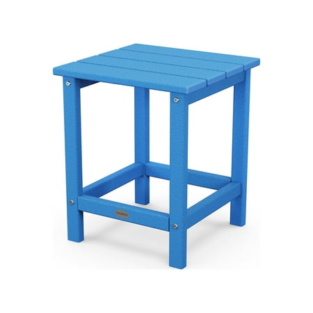 POLYWOOD Long Island 18" Side Table in Pacific Blue