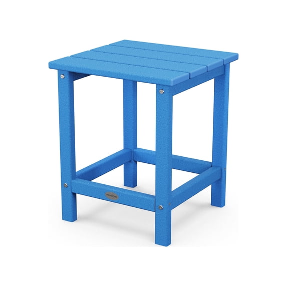 POLYWOOD Long Island 18" Side Table in Pacific Blue