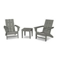 thumbnail image 1 of POLYWOOD Modern Adirondack 3-Piece Set in Slate Grey, 1 of 2