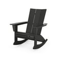 thumbnail image 1 of POLYWOOD Modern Curveback Adirondack Rocking Chair in Black, 1 of 1
