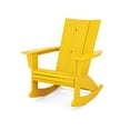 thumbnail image 1 of POLYWOOD Modern Curveback Adirondack Rocking Chair in Lemon, 1 of 1