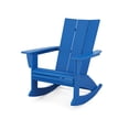 thumbnail image 1 of POLYWOOD Modern Curveback Adirondack Rocking Chair in Pacific Blue, 1 of 1