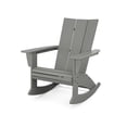 thumbnail image 1 of POLYWOOD Modern Curveback Adirondack Rocking Chair in Slate Grey, 1 of 1