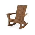 thumbnail image 1 of POLYWOOD Modern Curveback Adirondack Rocking Chair in Teak, 1 of 1