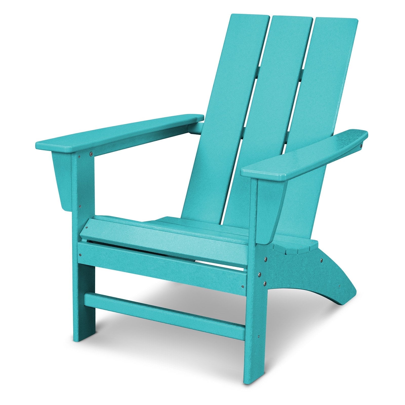 POLYWOOD Modern Outdoor Adirondack Chair in Aruba
