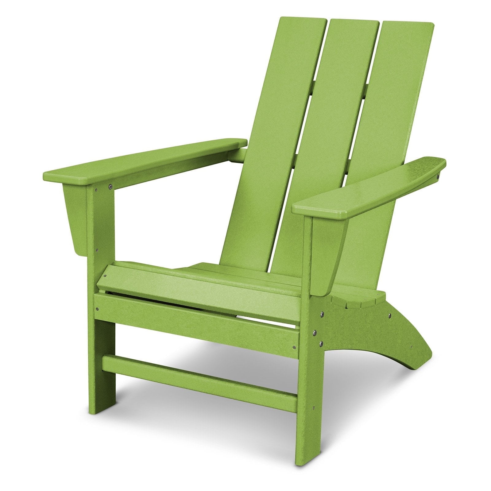 POLYWOOD Modern Outdoor Adirondack Chair in Lime