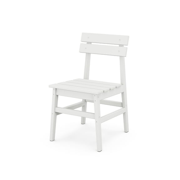 POLYWOOD Modern Studio Plaza Chair (Single) in White