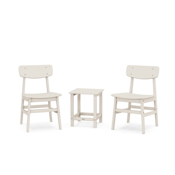 POLYWOOD® Modern Studio Urban Chair 3-Piece Seating Set in Sand