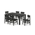 thumbnail image 1 of POLYWOOD® Modern Studio Urban Chair 7-Piece Parsons Table Dining Set in Black, 1 of 1