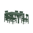 thumbnail image 1 of POLYWOOD® Modern Studio Urban Chair 7-Piece Parsons Table Dining Set in Green, 1 of 1