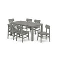 thumbnail image 1 of POLYWOOD® Modern Studio Urban Chair 7-Piece Parsons Table Dining Set in Slate Grey, 1 of 1