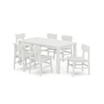 thumbnail image 1 of POLYWOOD® Modern Studio Urban Chair 7-Piece Parsons Table Dining Set in White, 1 of 1