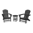 thumbnail image 1 of POLYWOOD Nautical 3-Piece Adirondack Set in Black, 1 of 2