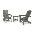 thumbnail image 1 of POLYWOOD Nautical 3-Piece Curveback Adirondack Set in Slate Grey, 1 of 2