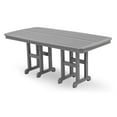 thumbnail image 1 of POLYWOOD Nautical 37" x 72" Dining Table in Slate Grey, 1 of 3