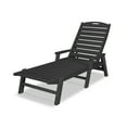 thumbnail image 1 of POLYWOOD Nautical Chaise with Arms in Black, 1 of 3