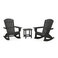 thumbnail image 1 of POLYWOOD Nautical Curveback 3-Piece Adirondack Rocking Chair Set in Black, 1 of 1