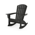 thumbnail image 1 of POLYWOOD Nautical Curveback Adirondack Rocking Chair in Black, 1 of 1