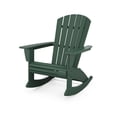 thumbnail image 1 of POLYWOOD Nautical Curveback Adirondack Rocking Chair in Green, 1 of 1