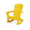 thumbnail image 1 of POLYWOOD Nautical Curveback Adirondack Rocking Chair in Lemon, 1 of 1