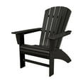 thumbnail image 1 of POLYWOOD Nautical Curveback Outdoor Adirondack Chair in Black, 1 of 4
