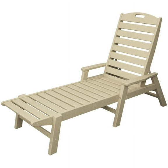 POLYWOOD Nautical Chaise with Arms