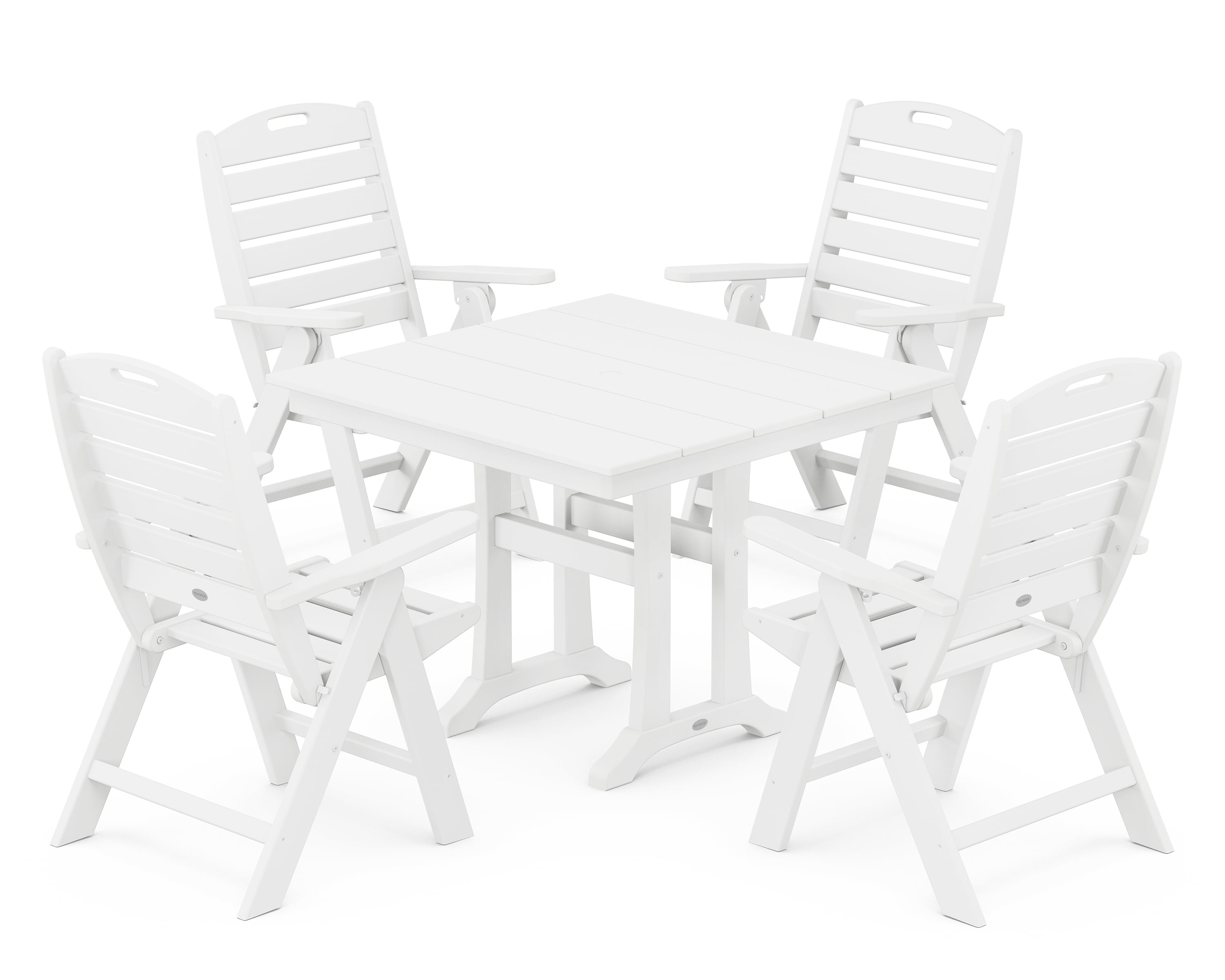 POLYWOOD Nautical Adirondack Dining Set - Thumbnail 2