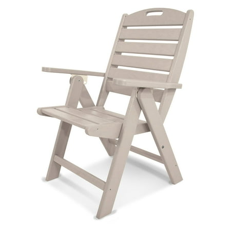 POLYWOOD® Nautical Recycled Plastic Highback Patio Chair
