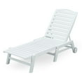 thumbnail image 1 of POLYWOOD Nautical Stackable Wheeled Chaise, 1 of 7